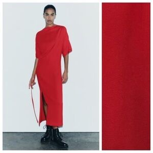Zara Elegant Red Dress